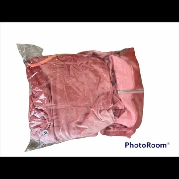 Pink Women’s Two-piece Long Sleeve Flare Bottom Sport / Sweat Suit NWT - Picture 11 of 11